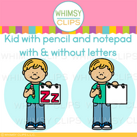 The Really Big Alphabet Letter Z Clip Art Set