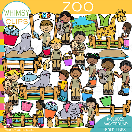 Kids Zoo Clip Art