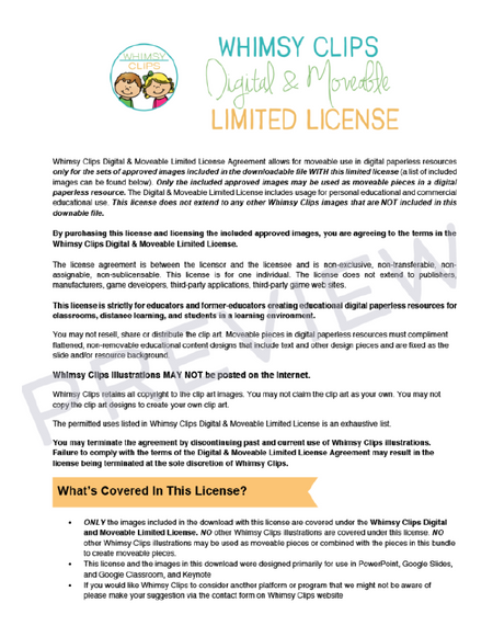 Moveable Theme Clip Art for Paperless Resources