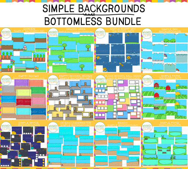 Simple Backgrounds Bottomless Bundle