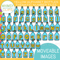 Thematic Letter Tiles Clip Art- BOTTOMLESS BUNDLE - Moveable Clip Art