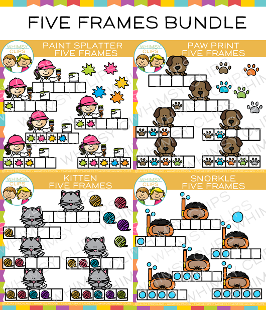 Five Frames Clip Art