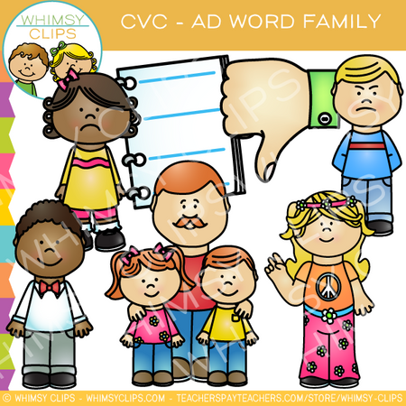 CVC Ad Words Clip Art