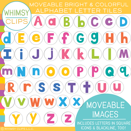 Alphabet Moveable Clip Art