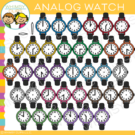 Analog Watch Clip Art
