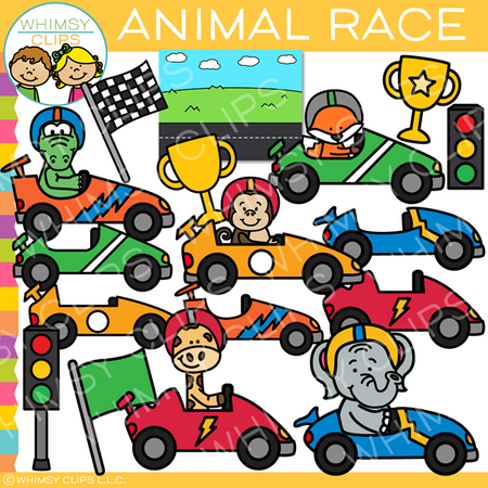 Animal Race Clip Art