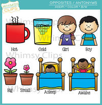 Antonyms Clip Art