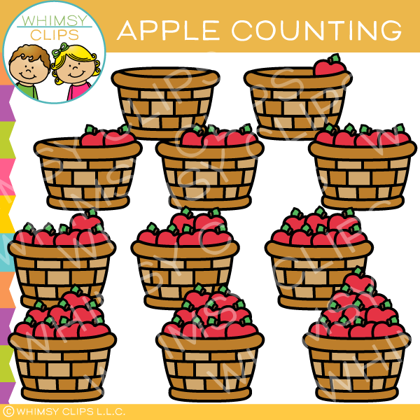 Apple Counting Clip Art