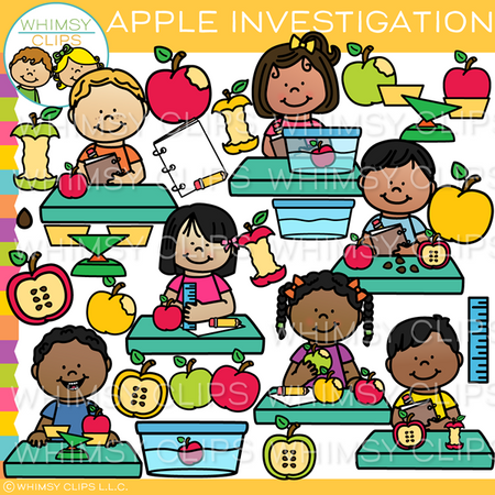 Apple Investigation Clip Art