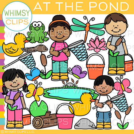 At The Pond Clip Art