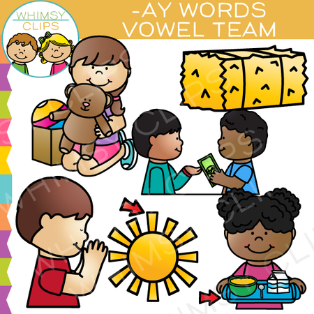 AY Vowel Team Clip Art
