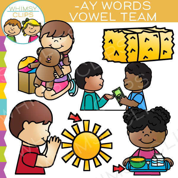 AY Vowel Team Clip Art