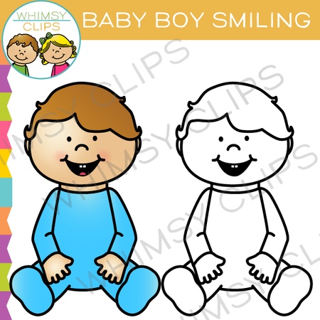 Baby Boy Smiling Clip Art