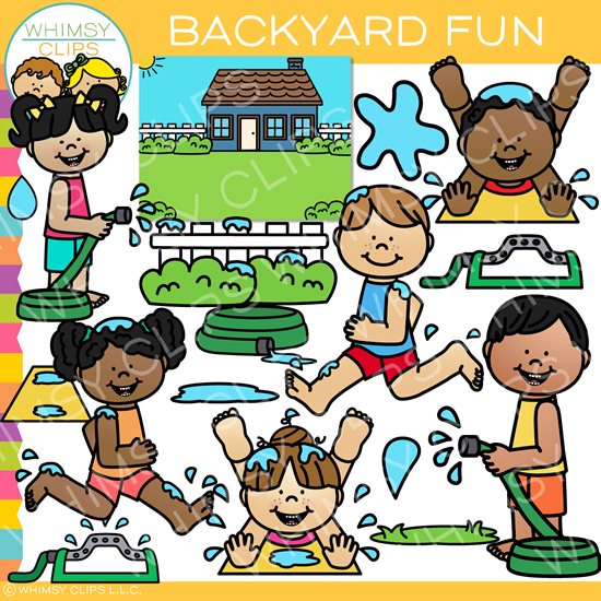 Backyard Summer Clip Art