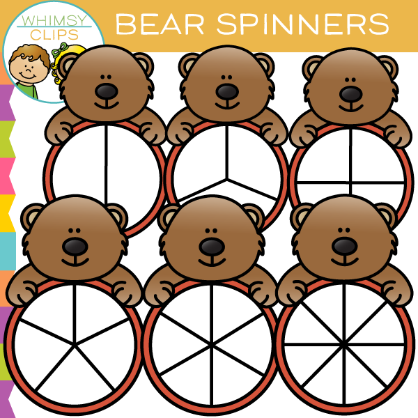 Bear Spinners Clip Art