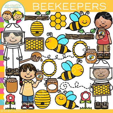 Spring Beekeepers Clip Art
