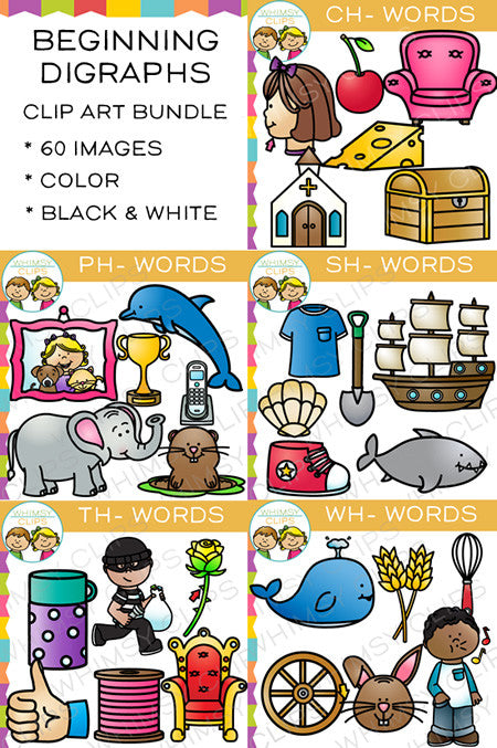 Digraphs Clip Art