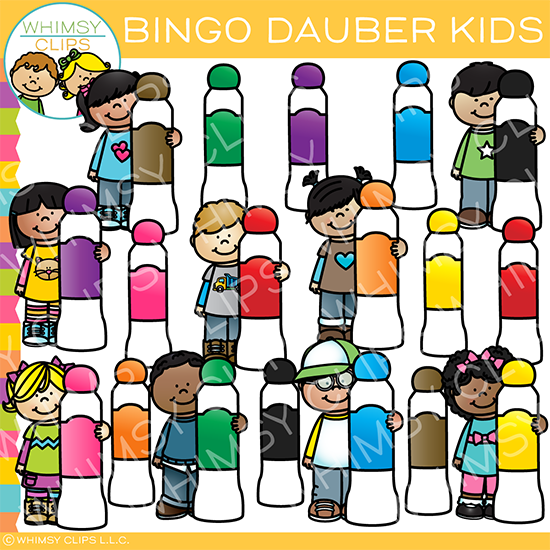 Bingo Dauber Kids Clip Art