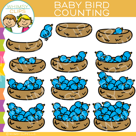 Bird Counting Clip Art