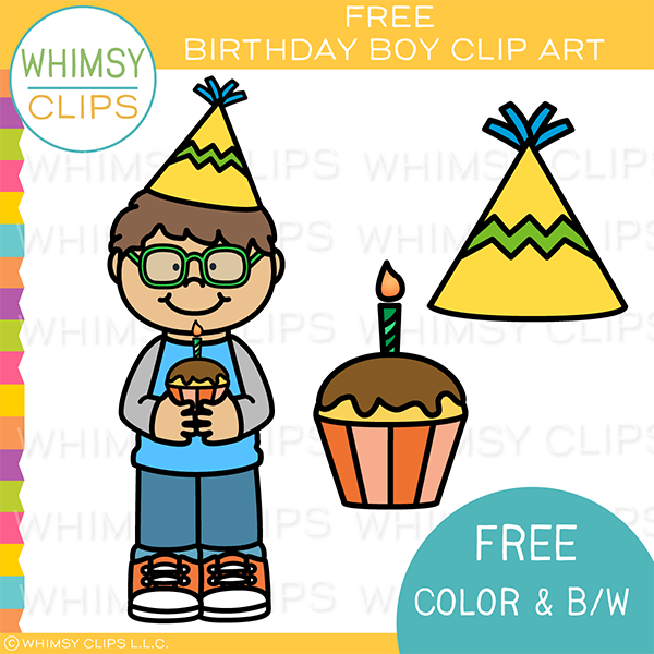 Free Birthday Boy Clip Art