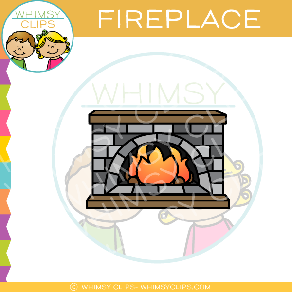 Blazing Fireplace Clip Art