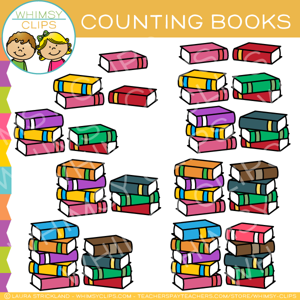 Book Counting Clip Art