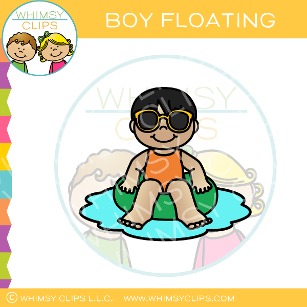 Boy Floating Clip Art