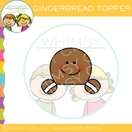 Gingerbread Topper Clip Art