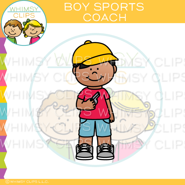 Boy Sports Coach Clip Art