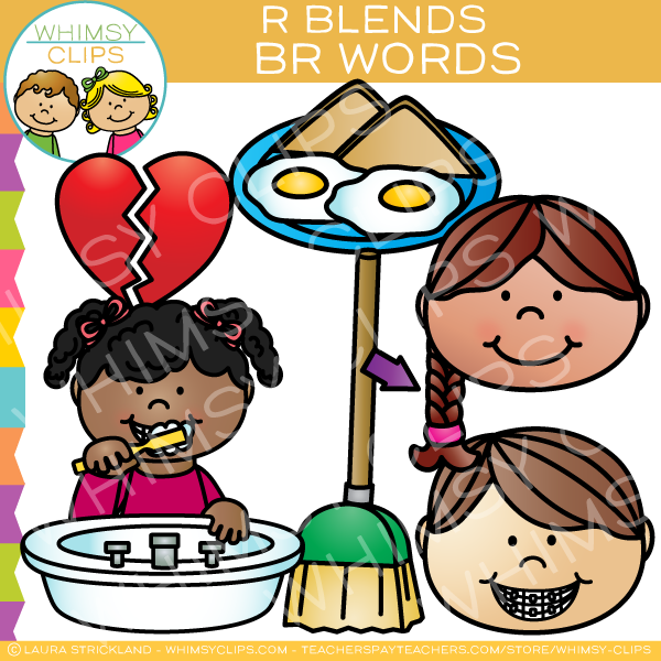 BR Words - R Blends Clip Art