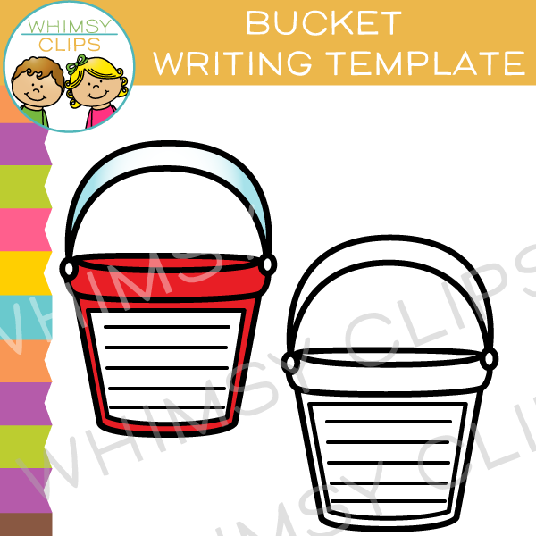 Bucket Writing Template Clip Art