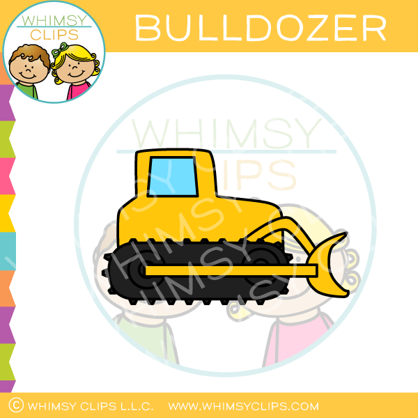 Yellow Bulldozer Clip Art