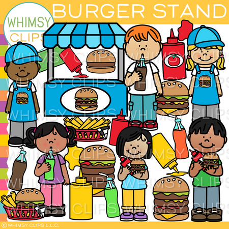 Burger Stand Clip Art