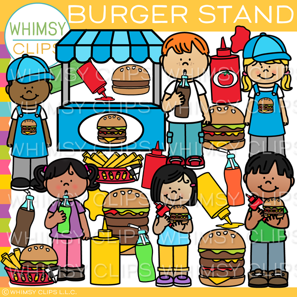 Burger Stand Clip Art