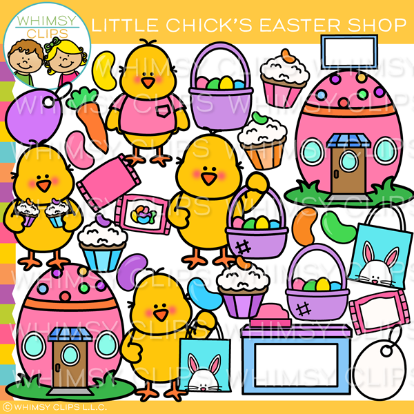Chick Easter Shop Clip Art
