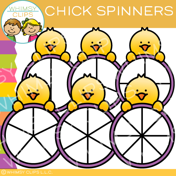 Chick Spinners Whimsy Clips
