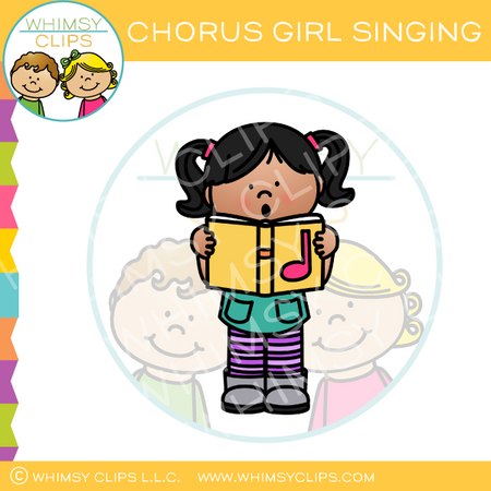 girl singers clipart