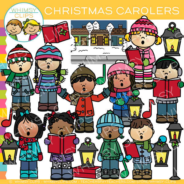 Christmas Caroling Clip Art