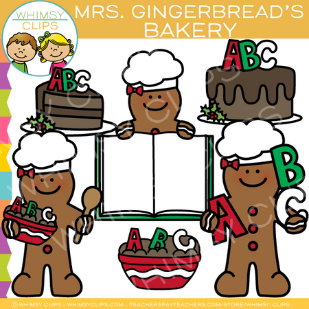 Free Mrs. Gingerbread's Bakery Clip Art