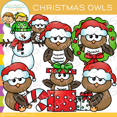Christmas Owl Clip Art