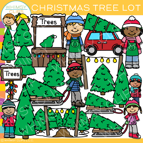 Christmas Tree Lot Clip Art