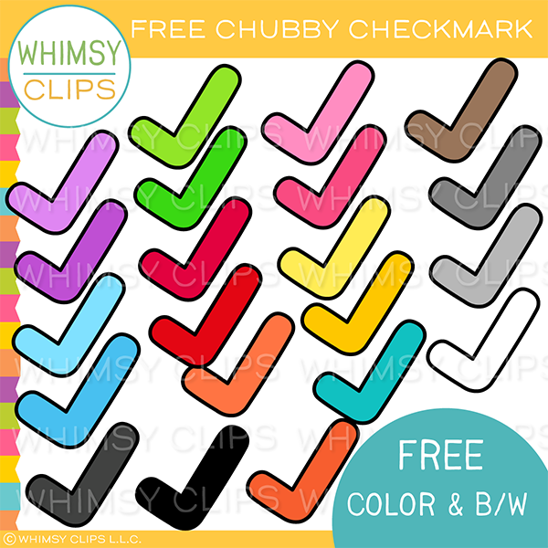 Free Chubby Checkmark Clip Art