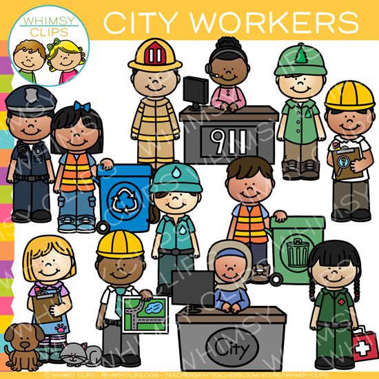 City Workers Clip Art