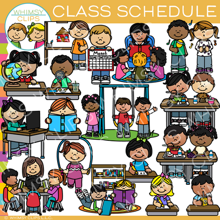 Class Schedule Clip Art 