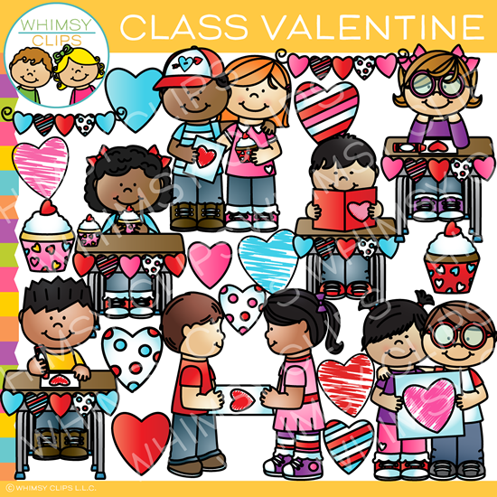 Class Valentine Clip Art 