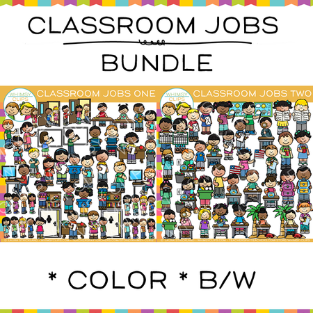 Classroom Jobs Clip Art Bundle