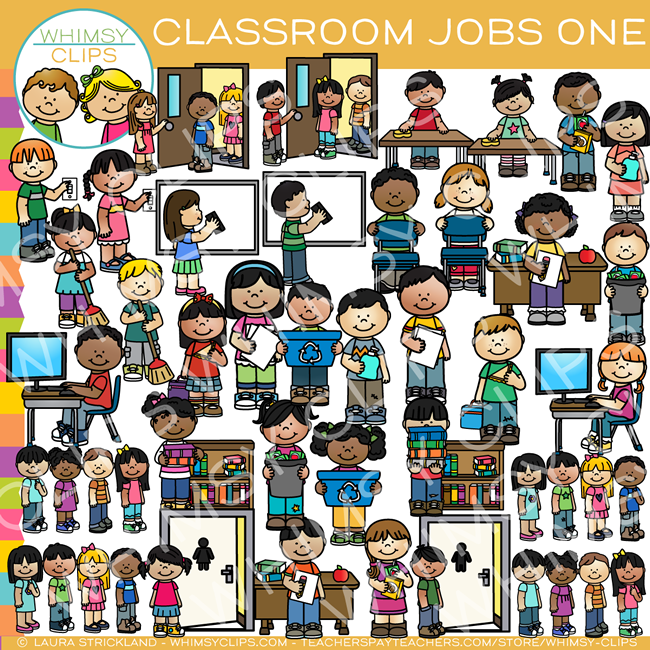 Classroom Helper Job Clip Art Classroom Jobs Class Helpers Magnet