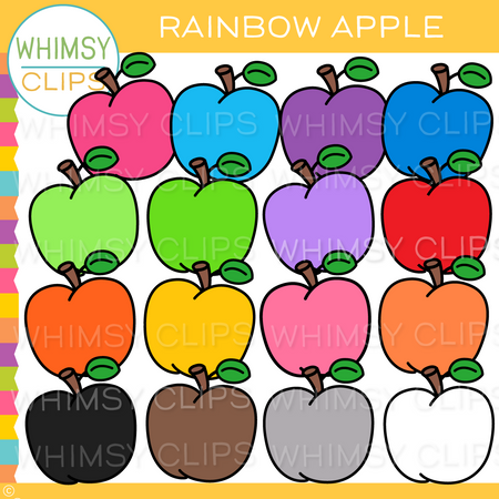 Free Colorful Apple Clip Art