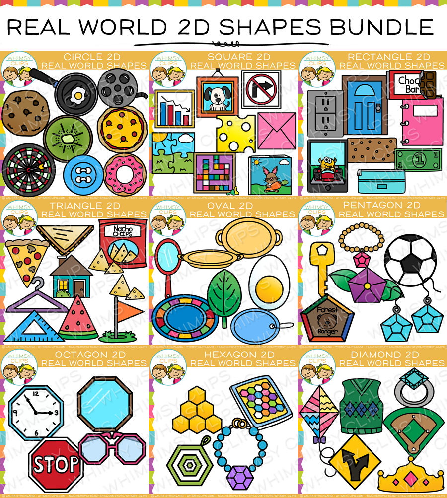 2d Shapes Clipart Black And White