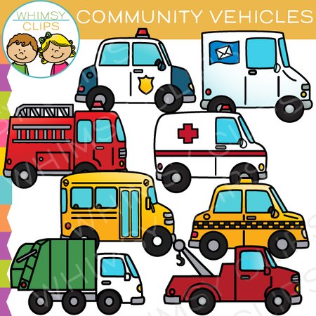 Transportation Community Vehicles Clip Art